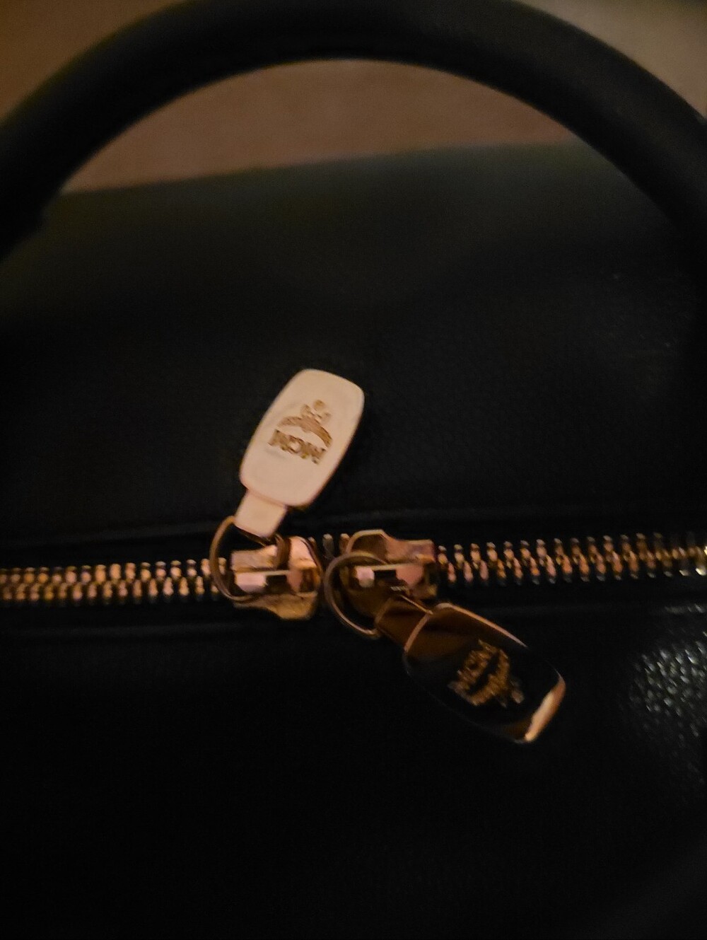 MCM Boston Black Leather Bag - Picture 11 of 13